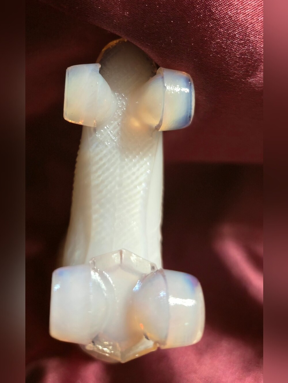 Pink Opalescent Rollerskate Boot Shoe Toothpick - Picture 4 of 4